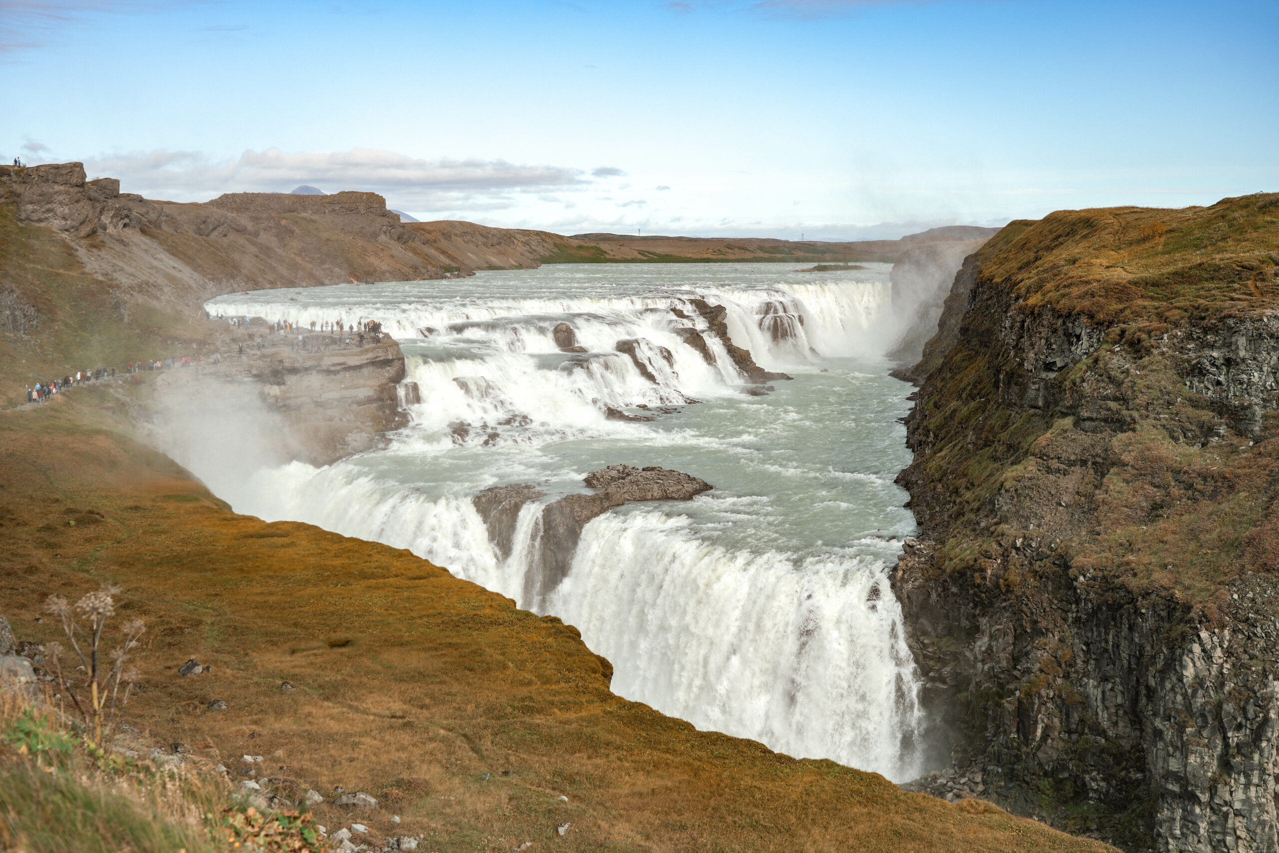 cascade de gullfoss en Islande