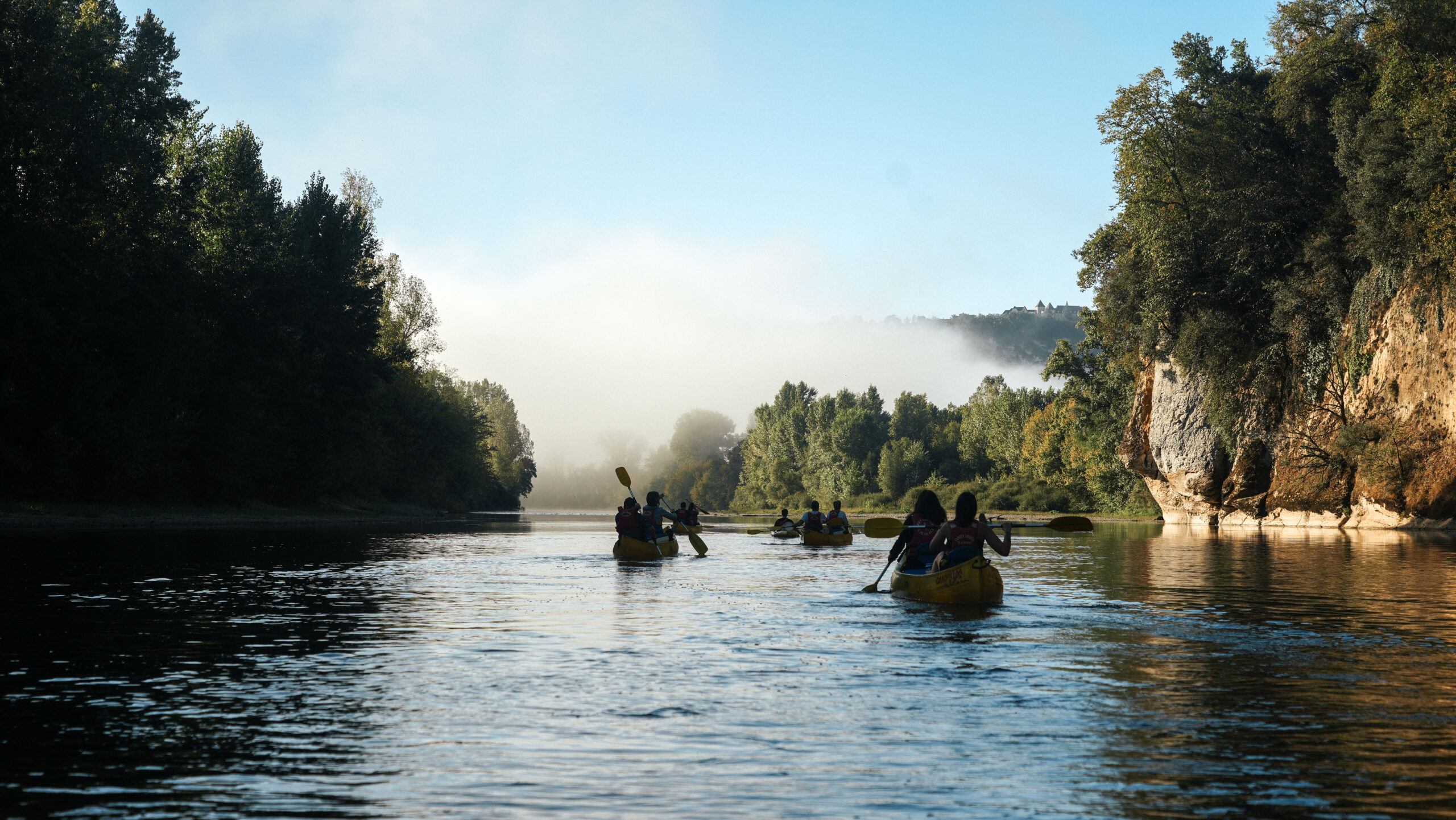balade en canoe sur la rivière de la Dordogne